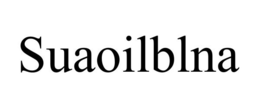 SUAOILBLNA trademark
