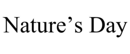 NATURE'S DAY trademark