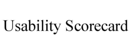 USABILITY SCORECARD trademark