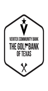 V VERITEX COMMUNITY BANK THE GOLF BANK OF TEXAS trademark