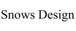 SNOWS DESIGN trademark