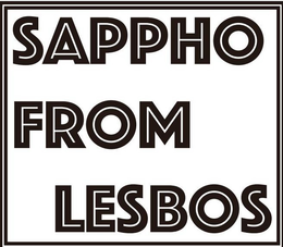SAPPHO FROM LESBOS trademark