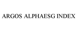 ARGOS ALPHAESG INDEX trademark