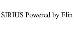 SIRIUS POWERED BY ELIN trademark