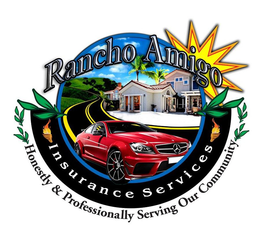 RANCHO AMIGO INSURANCE SERVICES HONESTLY & PROFESSIONALLY SERVING OUR COMMUNITY trademark