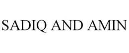 SADIQ AND AMIN trademark