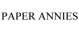 PAPER ANNIES trademark