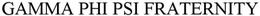 GAMMA PHI PSI FRATERNITY trademark