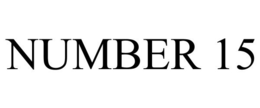 NUMBER 15 trademark