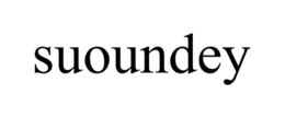 SUOUNDEY trademark