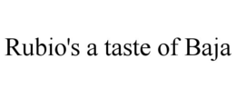 RUBIO'S A TASTE OF BAJA trademark