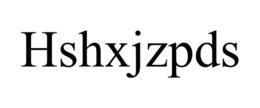 HSHXJZPDS trademark