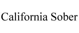 CALIFORNIA SOBER trademark