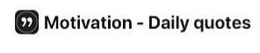 MOTIVATION - DAILY QUOTES trademark