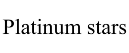 PLATINUM STARS trademark