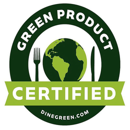 CERTIFIED GREEN PRODUCT DINEGREEN.COM trademark