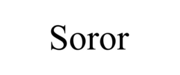 SOROR trademark