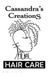 CASSANDRA'S CREATIONS CC NATURAL HAIR CARE trademark