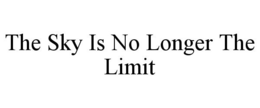 THE SKY IS NO LONGER THE LIMIT trademark