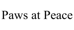 PAWS AT PEACE trademark