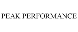 PEAK PERFORMANCE trademark