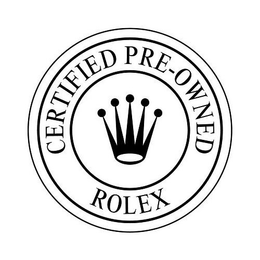 CERTIFIED PRE-OWNED ROLEX trademark