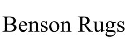 BENSON RUGS trademark
