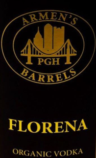 ARMEN'S BARRELS PGH FLORENA ORGANIC VODKA trademark