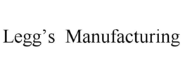LEGG'S MANUFACTURING trademark