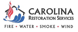 CAROLINA RESTORATION SERVICES FIRE · WATER · SMOKE · WIND trademark