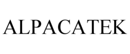 ALPACATEK trademark