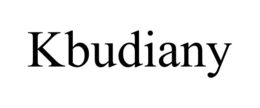 KBUDIANY trademark