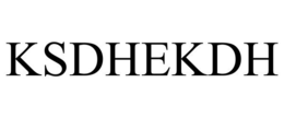 KSDHEKDH trademark