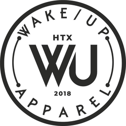 WAKE/UP APPAREL WU HTX 2018 trademark
