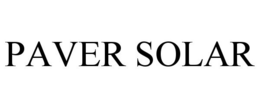 PAVER SOLAR trademark