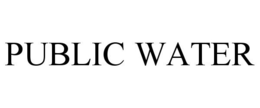 PUBLIC WATER trademark