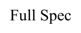 FULL SPEC trademark