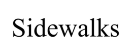 SIDEWALKS trademark