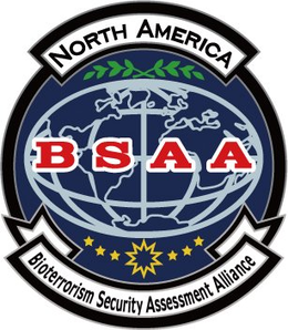 NORTH AMERICA BSAA BIOTERRORISM SECURITY ASSESSMENT ALLIANCE trademark
