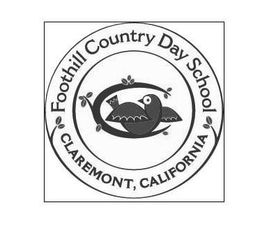 FOOTHILL COUNTRY DAY SCHOOL CLAREMONT, CALIFORNIA trademark