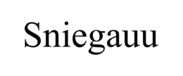 SNIEGAUU trademark
