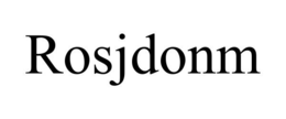 ROSJDONM trademark