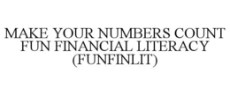 MAKE YOUR NUMBERS COUNT FUN FINANCIAL LITERACY (FUNFINLIT) trademark