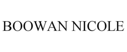BOOWAN NICOLE trademark