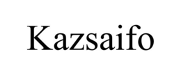 KAZSAIFO trademark