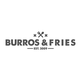 X X BURROS & FRIES EST. 2009 trademark