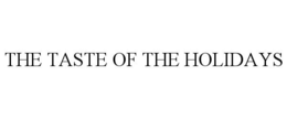 THE TASTE OF THE HOLIDAYS trademark