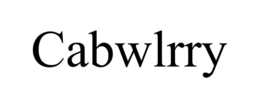 CABWLRRY trademark
