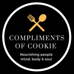 COMPLIMENTS OF COOKIE NOURISHING PEOPLE, MIND, BODY & SOUL trademark