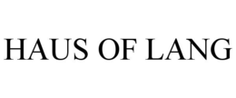 HAUS OF LANG trademark